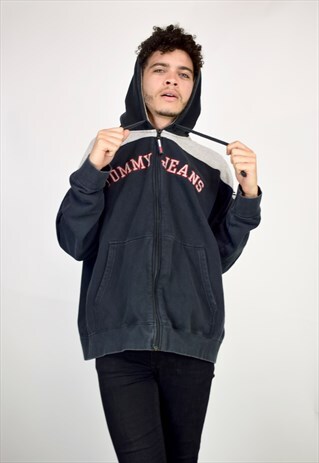VINTAGE 90'S TOMMY JEANS ZIP UP HOODIE