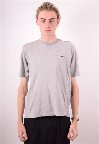 CHAMPION MENS VINTAGE T-SHIRT TOP MEDIUM GREY 90S