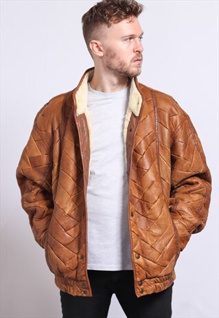 VINTAGE LEATHER AVIATOR JACKET