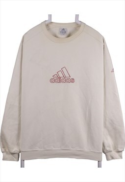 Adidas 90's Heavyweight Spellout Logo Crewneck Sweatshirt XL