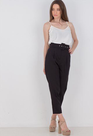 HIGHWAISTED TROUSERS WITH BELT