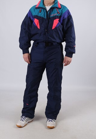 VINTAGE NEVICA FULL SKI SUIT SNOW SPORTS M 40" (JCD)
