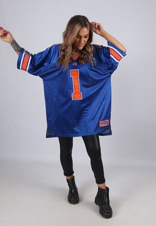 VINTAGE COLOSSEUM JERSEY OVERSIZED FOOTBALL TOP NFL (53P)