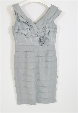 VINTAGE 90S EVENING DRESS IN SILVER