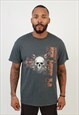 Men's Vintage Harley Davidson Skull Florida Graphic T-Shirt