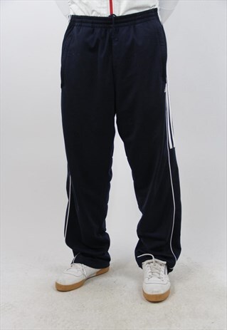 VINTAGE ADIDAS 90S NAVY TRACKSUIT BOTTOMS