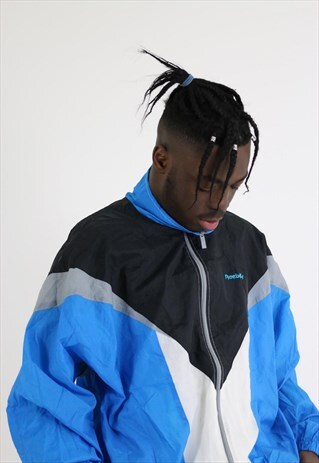 VINTAGE REEBOK SPORTS TRACKSUIT TOP WINDBREAKER JACKET