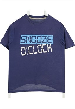 Vintage 90's Vintage club T Shirt Snooze Oclock Short