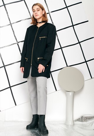 ZIP BLAZER - 90S VINTAGE BOXY FIT JACKET