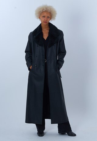 VINTAGE DHAGA LEATHER COAT