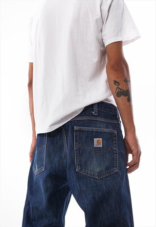 VINTAGE CARHARTT DENIM PANTS TROUSERS 90S BLUE