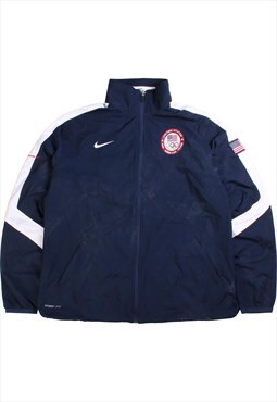 Vintage 90's Nike Windbreaker Jacket USA Oylimpic Full Zip