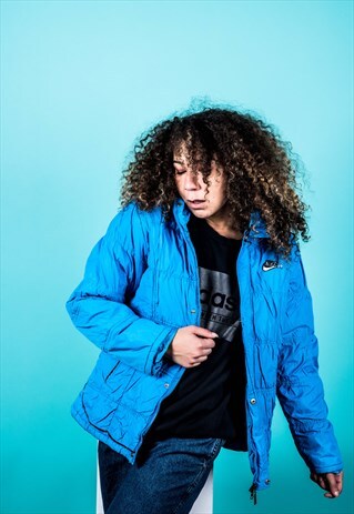 VINTAGE NIKE PADDED COAT IN BLUE