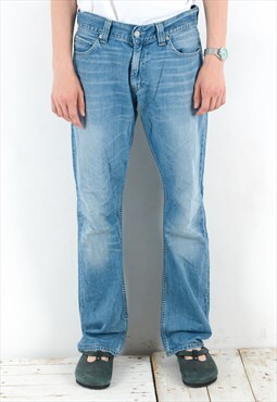 Vintage Mens 506 W33 L34 Straight Jeans Denim Pants Trousers