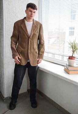 Vintage Brown Corduroy Blazer Jacket