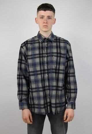 VINTAGE 90'S CORD CHECK SHIRT