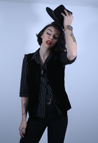 BLACK VELVET WAISTCOAT