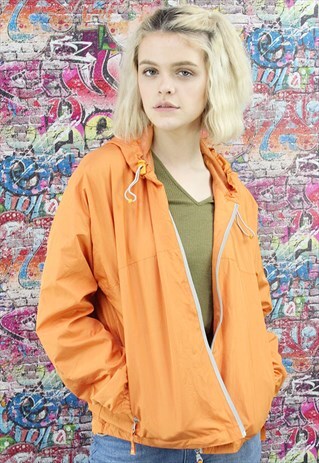 VINTAGE 90S SHELL JACKET / WIND BREAKER. UNISEX SPORTSWEAR.