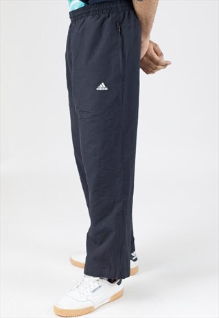 VINTAGE 90S ADIDAS BLACK TRACKSUIT BOTTOMS