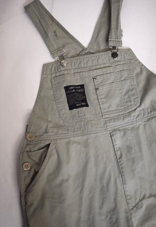 VINTAGE 90S NAF NAF BEIGE DUNGAREES