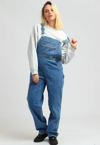 VINTAGE NEVADA DENIM LONG LENGTH DUNGAREES