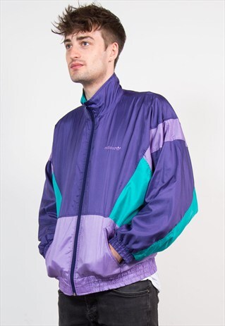 90'S ADIDAS BRIGHT COLOURBLOCK TRACKSUIT JACKET
