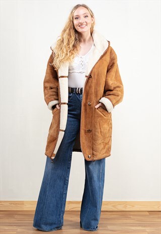 80s sheepskin coat