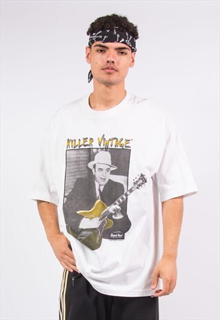 VINTAGE 90'S T-SHIRT AL CAPONE PRINT USA MADE