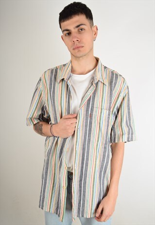 RARE VINTAGE MISSONI UOMO SHIRT SIZE XL (2828)
