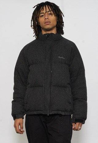 VINTAGE THOMAS BURBERRY WOOL PUFFER JACKET