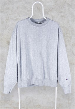 Vintage Grey Champion Reverse Weave Sweatshirt Mens Large