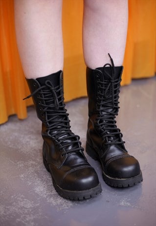 black 90s boots