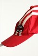 VINTAGE VANS SCRIPT BASEBALL STRAPBACK CAP RED