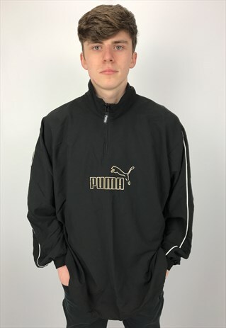 90S VINTAGE PUMA EMBROIDERED PULLOVER JACKET