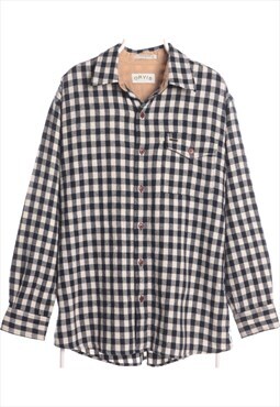 Vintage 90's Orvis Shirt Lumberjack Checkered Long Sleeve Bl