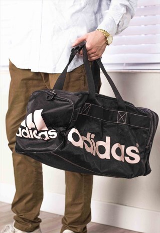 VINTAGE ADIDAS DUFFLE BAG LOGO 90S ONE SIZE 25.6