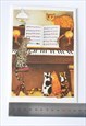 VINTAGE COLOURFUL MUSIC CAT BAND BIRTHDAY CARD