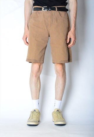VINTAGE 90S BROWN CHECK SHORTS