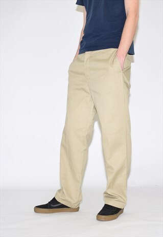 VINTAGE BEIGE DICKIES 874 WORK PANTS TROUSERS
