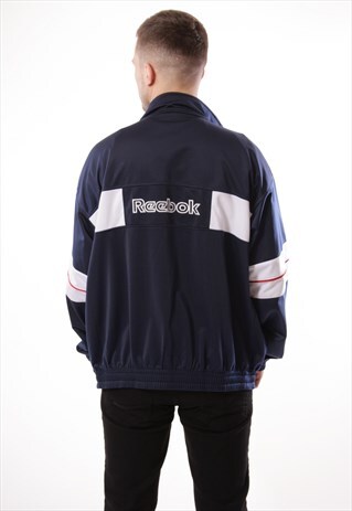 VINTAGE VTG RARE REEBOK TRACK JACKET LOGO OVERSIZED 12953