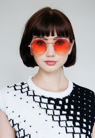 HEXAGON OMBRE SUNGLASSES