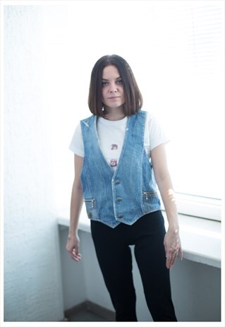 VINTAGE 80'S DENIM VEST