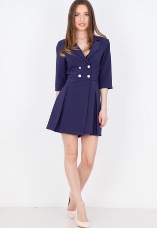 BLAZER BODYSHORTS WITH GOLDEN BUTTONS