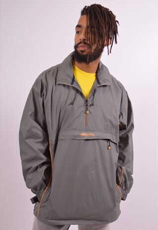 DIADORA MENS VINTAGE PULLOVER JACKET XL GREY 90S