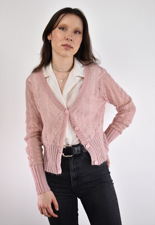 LIGHT PINK VINTAGE CARDIGAN