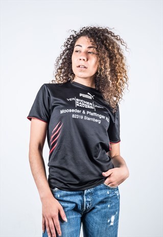 PUMA VINTAGE 1990S BLACK SPORTS T-SHIRT