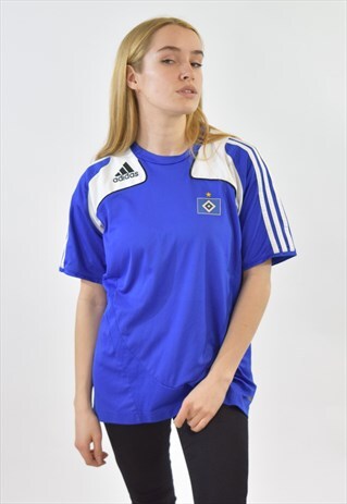 VINTAGE 90S BLUE ADIDAS SPORTS T SHIRT