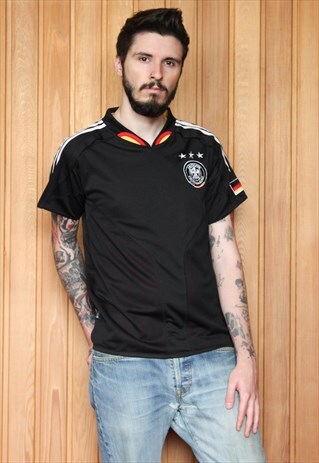 VINTAGE 1990S BLACK FOOTBALL SHIRT