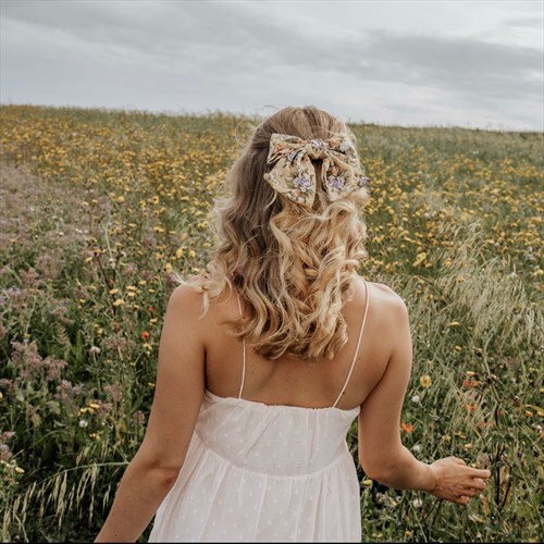 Fleur Yellow Hair Bow