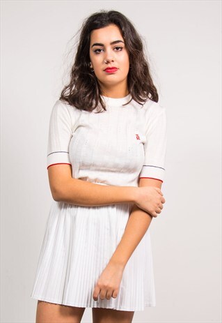 VINTAGE 70'S CUTE CREAM KNIT TOP